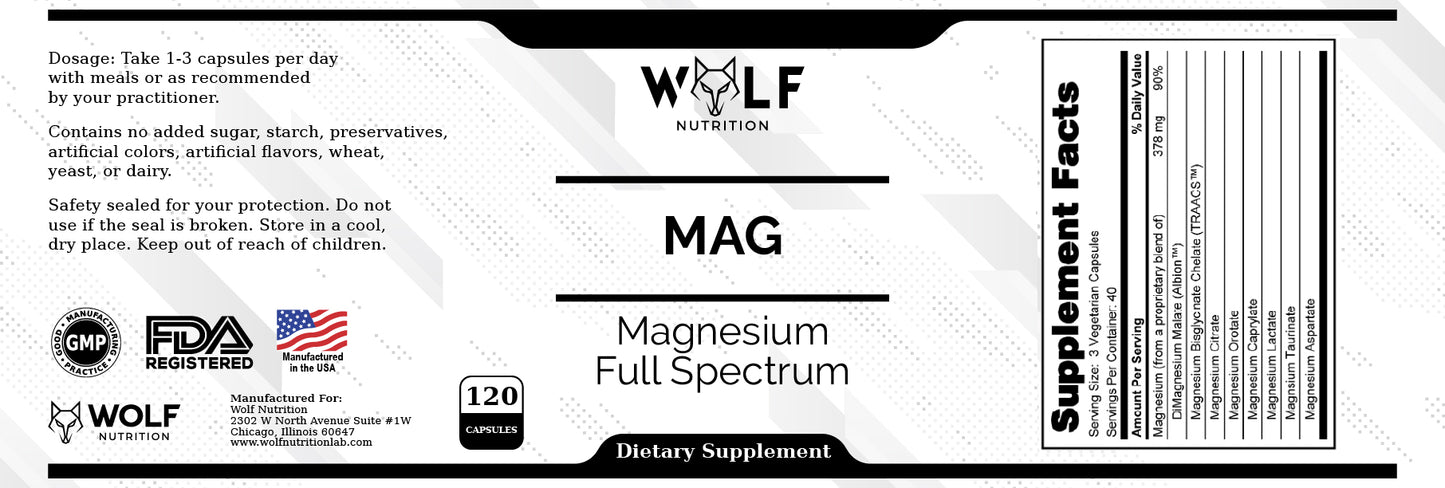 MAG Caps - Magnesium Full Spectrum
