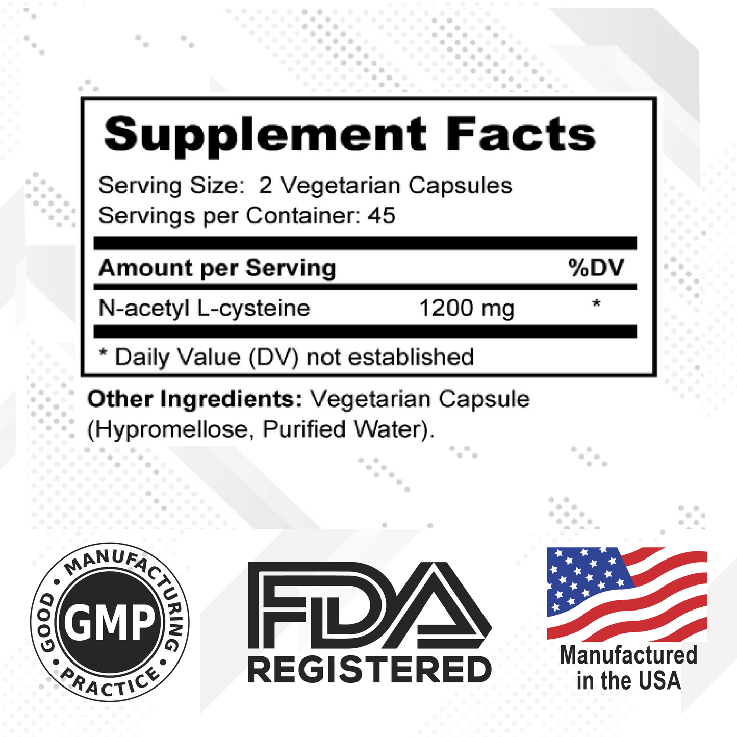 NAC - N acetyl L Cysteine