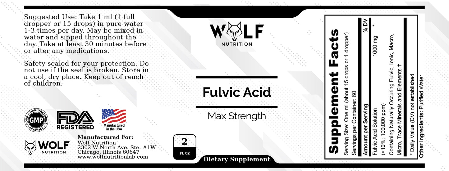Fulvic Acid - Max Strength