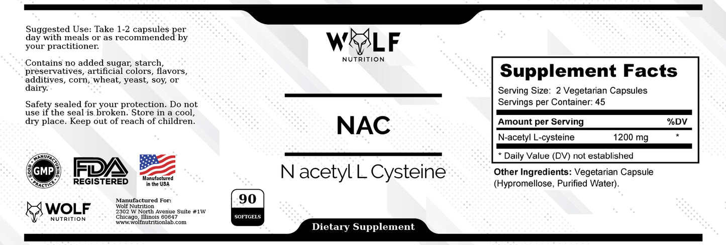 NAC - N acetyl L Cysteine