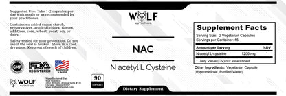 NAC - N acetyl L Cysteine