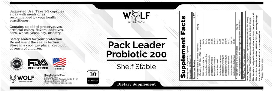Pack Leader Probiotic 200