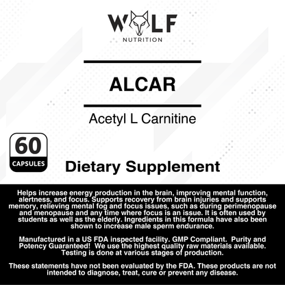 ALCAR -Acetyl L Carnitine