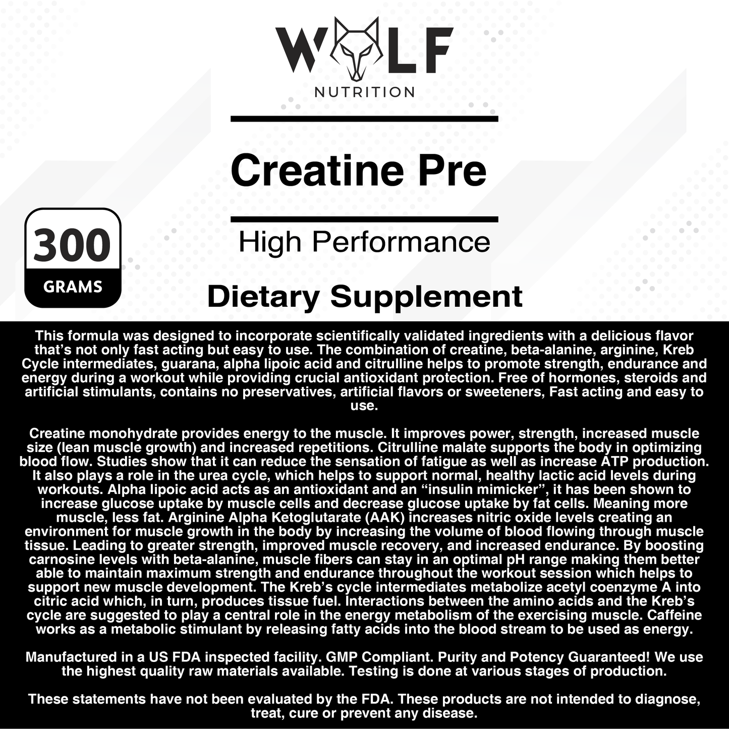 Creatine Pre