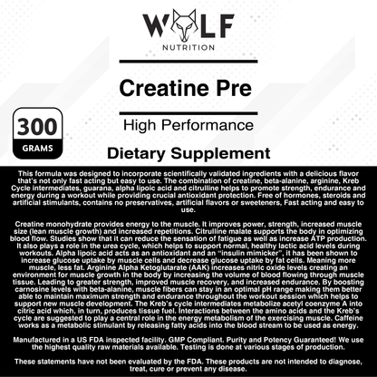 Creatine Pre