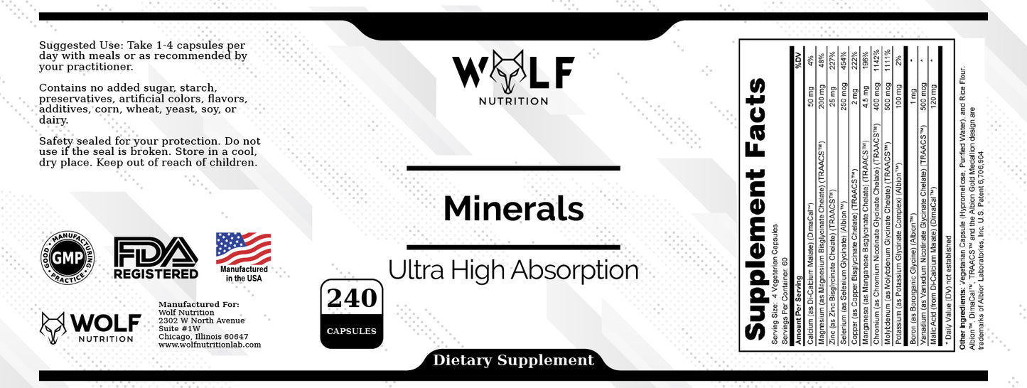 Mineral Caps - Ultra High Absorption