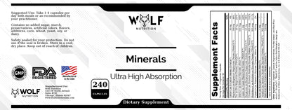 Mineral Caps - Ultra High Absorption
